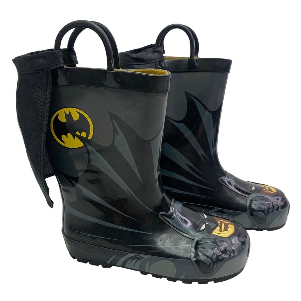 Western Chief Kids Batman Everlasting Rain Boots Toddler Boys Sz 11 DC Comics